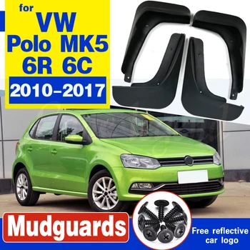 Purvasargių Volkswagen VW Polo 6R 6C 2017~2010 Sparnas Purvo Atvartais Guard Splash Atvartu Priedai 2016 2015 2014 2013 2012 2011