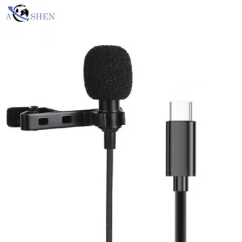 Nešiojamų Lengvi Forss 3.5 Mm Tipas C Transliacijos Atvartas, Micro Wireless Lavalier Microphone