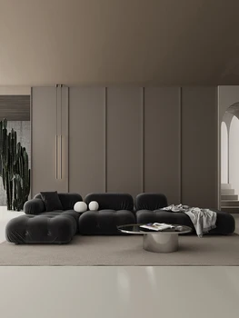 Italijos Šviesos Prabanga Minimalistinio Vilnos Šiaurės Aikštėje Patraukite Sagtį Tiesiai Derinys Modulis Sofa