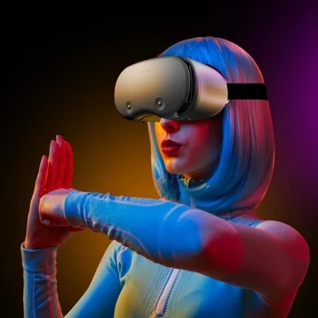 3D VR Ausines Pažangus Virtualios Realybės Akinius, Ausines išmanieji telefonai Telefonas Objektyvai Su Valdytojai Ausines 7 Colių Žiūronai