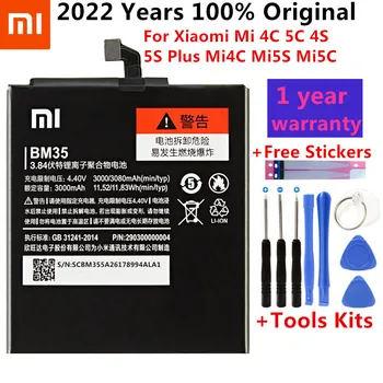 Xiaomi Originalios Telefonų Baterijos BM35 Už Xiaomi MI 4C Mi 4 4S MI 5S 5s Plius BM36 BM37 BM38 BM32 Pakeitimas, Baterijos Mažmeninė Pakuotė