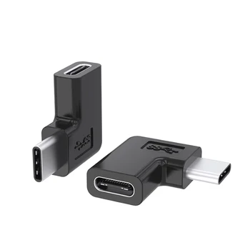 USB 3.1 C Tipo Vyrų ir Moterų USB C Konverteris Prievado Adapteris 90 Laipsnių Kampu, išmanieji Įrenginiai