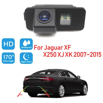 Neperšlampama Automobilių HD CCD Naktinio Matymo Galinio vaizdo Stovėjimo Atvirkštinio Atsarginę Kamerą Jaguar XF X250 XJ XK 2007-2012 m. 2013 m. 2014 m. 2015 m.