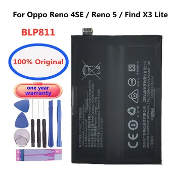 100% Naujas Originalus BLP811 Baterija KOLEGA / Reno 4SE / Reno 5/ Reno 5K / Rasti X3 Lite 4300mAh Išmaniųjų Telefonų Batteria