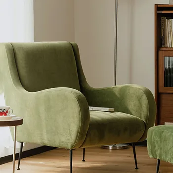 Vieną Lounge Žalia Sofa-Lova, Kėdė, Balcon Stiliaus, Ergonomikos Biblioteka Kėdės Mielas Velur Muebles Para El Hogar Po Modernūs Baldai