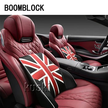BOOMBLOCK 1pcs Automobilio galinės Sėdynės Pagalvėlė Vėliavos Modelis 