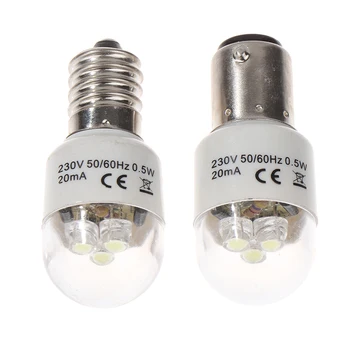 Siuvimo LED Lemputė BA15D/E14 Šviesos Apšviesti 0,5 W AC 190-250W Lempa Namų Siuvimo Mašina