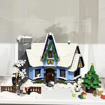 Kūrybinė Idėja Santa Lankėsi Gingerbreadied Namas Modelis Plytų Suderinama 10293 Žiemos Kaimas Kūrimo Bloką Žaislai Vaikams Dovanos