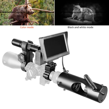 Gaisro Vilkas Naktinio Matymo Riflescope Medžioklės Lauko Monokliai OpticsSight Taktinis Dieną Naktį Režimas Skaitmeninis Infraraudonųjų spindulių Stebėti Užpildykite šviesa