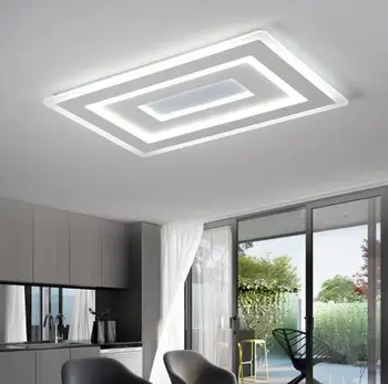 Naujo tipo apšvietimas-ultra plonas akrilo lubų lempa šiuolaikinės paprastas stačiakampis kambarį lempos didmeninės lempos