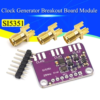 DC 3V-5V 5351 Si5351A Si5351 I2C Clock Generatorius Breakout Valdybos Modulio Signalo Generatoriaus Laikrodis 8KHz-160MHz