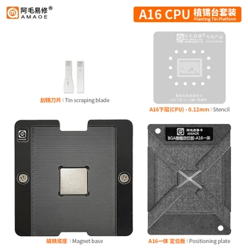 Amaoe A16 CPU BGA Sodinimo Alavo Platforma Trafaretas 
