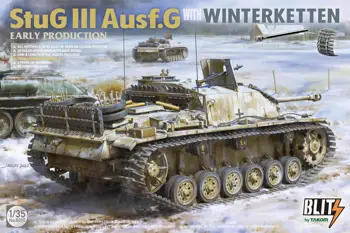 Takom 8010 mastelis 1/35 StuG.III Ausf.G ANKSTI GAMYBOS su WINTERKETTEN