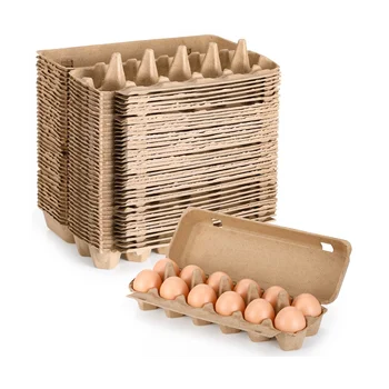 20PCS Kartonines Kiaušinių Dėžės Tuščią Popieriaus Plaušienos Kiaušinių Dėžės Vienos Dešimt Kiaušinių Dėžės Bakas Tuščias Kiaušinių Dėklas Minkštimas, Kiaušinių Laikiklis