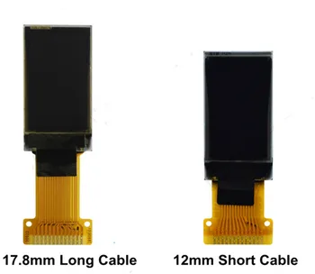 IPS 0.78 colio 13PIN SPI Baltas OLED Ekranas SH1107 SSD1317 Ratai SSD 128*80 3.3 V 17.8 mm/12mm Kabelis
