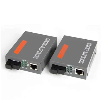 Netlink HTB-GS-03 A/B 1000Mbps SC Uosto, 3 KM SM Vieną Fast Ethernet Optinio Pluošto Media Converter su 1 PO 1 PE Tinklo
