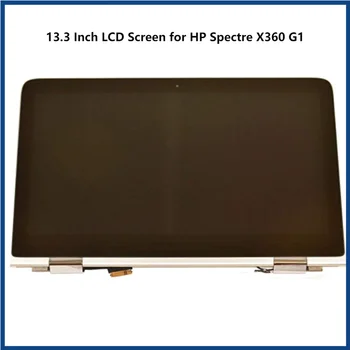HP Spectre X360 G1 13.3 Colių LCD Ekranas, QHD LCD Jutiklinis Ekranas Visiškai Asamblėja Viršutinė Dalis
