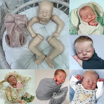19inch Kai Naujagimis Kūdikis Reborn Lėlės Rinkinys Kūdikių Tikroviška Reborn Baby Soft Touch Šviežios Spalvos 