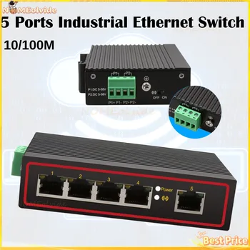 5 Uostuose Industrial Ethernet Switch 10/100M Signalą Sustiprinti Tinklo Jungiklio Tipo Tinklo Lan Ethernet Switch Aukštos Qulity