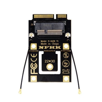 M. 2 NGFF Į Mini PCI-E (Pcie+USB), Adapteris M. 2 Wi-fi