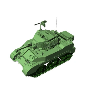 SSMODEL 35508 V1.5/48508 V1.5 1/35 1/48 3D Atspausdintas Dervos Modelio Rinkinio MUMS M5A1 Stuart Lengvasis Tankas