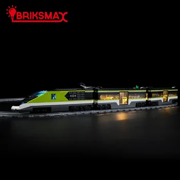 BriksMax LED Šviesos Rinkinys 60337 greitojo Keleivinio Traukinio Statybinių Blokų Rinkinį (NĖRA Įtraukti Modelis) Žaislai Vaikams
