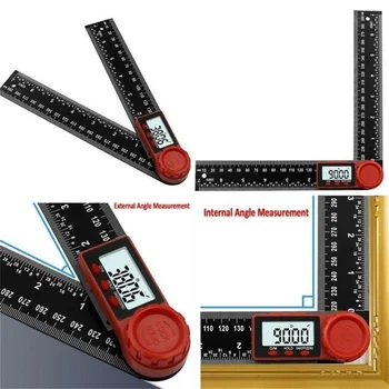 200-300mm Skaitmeninis Matuoklis Kampas Inclinometer Kampas Skaitmenine Liniuote Elektronų Goniometer Matlankis Kampo Ieškiklis Matavimo Įrankis