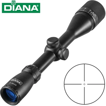 Taktinis DIANA 3-9X40 AO Riflescope Vieną Mėgintuvėlį Kryžiaus Dot Tinklelis Optinį Taikiklį Medžioklės Šautuvas taikymo Sritis