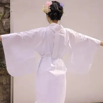 Japonų Kimono Apatiniai Medvilnės Moterų Yukata Ru Visos Baltos Derliaus Tradicija Plonas