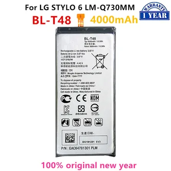 Originalus BL-T48 4000mAh Baterija LG STYLO 6 LM-Q730MM BL T48 Mobiliojo telefono Baterijas
