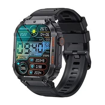 Patikima Karinės Vyrai Smartwatch Itin atsparus Vandeniui Dial Skambinkite 2.0 Colių HD Ekranas Sveikatos Monitorning 100+ Sporto Rūšių Smartwatch Karšto