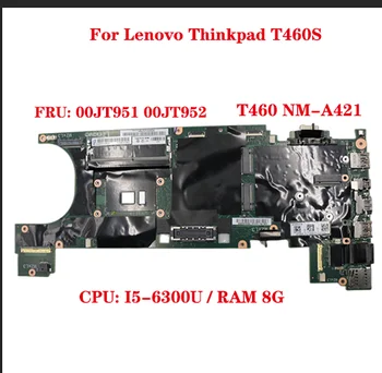 Lenovo Thinkpad T460S Nešiojamas Plokštė 20F9 20FA BT460 NM-A421 su CPU: I5-6300U RAM 8G FRU: 00JT951 00JT952 100% Bandymo GERAI
