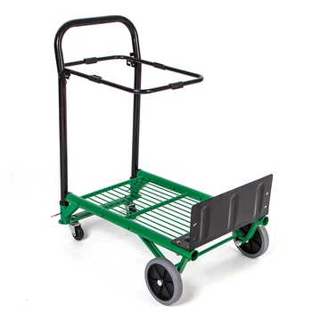 Bortinis vežimėlis Sulankstomas nešiojamų padėklų sunkvežimių Apkrovos 90kg mažas priekabos Šiukšlių perdirbimo vežimėlio TPR didelis ratas