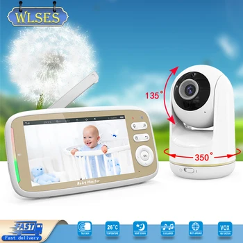 5.0 Colių HD Video Baby Monitor With Digital Zoom Stebėjimo Kamera Auto Naktinio Matymo Dviejų krypčių Domofonas Aukle Saugumo Auklė