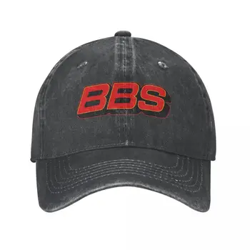 BBS Logo Automobilių Lenktynių Beisbolo kepuraitę Derliaus Nelaimę Džinsinio Motociklo Saulės Bžūp Vyrai Lauko Veikla, Reguliuojamas Fit Cap