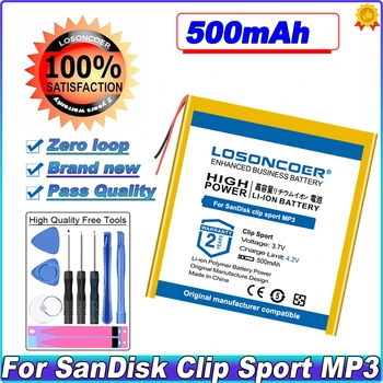 500mAh Baterija SanDisk Įrašą Sporto Baterija SDMX24 