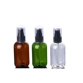 30pcs Spray Mist Buteliai Ruda Žalia Aišku, PET Tonerio Kosmetikos Daugkartiniai Juoda Siurblys Nešiojamų Tuščių Plastikinių Butelių 50ml 80ml