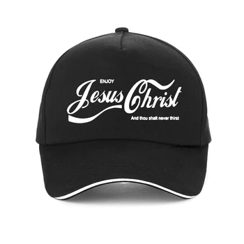 Mėgaukitės Jėzaus Kristaus tikrasis Karalius Krikščionių Juokinga vyrų skrybėlę Tikėjimo Malda Grafinis Mados Naujų Medvilnės Unisex beisbolo kepuraitę