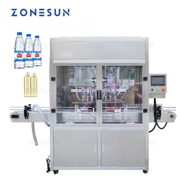 ZONESUN 8 Vadovai, Automatinė greitųjų Gėrimų Gamybos Linijos, Kvepalų Aliejaus Vandens Gėrimas Pienas, Aliejus, Medus Pakuotės Pripildymo Mašina
