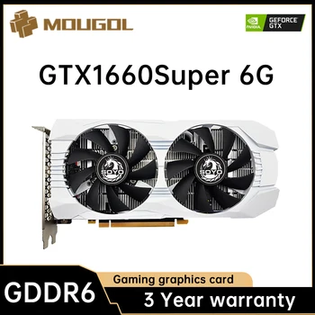 MOUGOL GTX1660 Super 6GB Grafikos Kortelės GDDR6 12NM 192Bit PCI-E 3.0×16 8Pin NVIDIA Naują Vaizdo Plokštę Paramos Žaidimų Darbastalio GPU