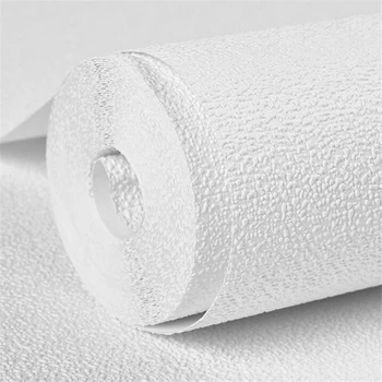 beibehang papel de parede 3D White silicio purvo vonia paprasto tapetai, flocking tapetai kambarį TV tapetų objektyvų žiedą