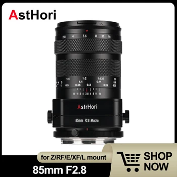 AstrHori 85mm F2.8 Makro Tilt Objektyvą viso Kadro Portretas Objektyvas Sony A7S Fuji X-T1 Canon R6 Nikon Z5