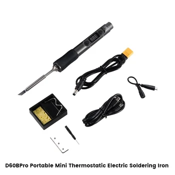 D60bpro Elektros lituoklio Nešiojamas Mini Termostatiniai Elektros lituoklio Ličio Baterija Paramos PD3.0