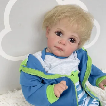 60 CM 3D Dažų Odos Minkštas Silikoninis Atgimsta Maggie Berniukas Baby Doll Girl Meno Bebe kraujagysles Tikroviška Rankų Bamblys Žaislas