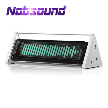 Nobsound Bluetooth 5.0 VFD Laikrodis Muzikos Spektro vaizdą Ekrane Garso Lygio Matuoklis 3.5 mm AUX Audio Switcher Dėžutę