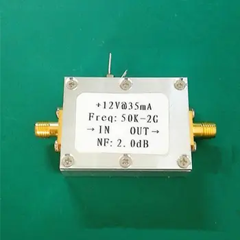 50K-2000 MHz LNA RF Stiprintuvas 31DB 0,5 G, Mažai Triukšmo Didelis pelnas HF FM, VHF UHF kumpis radijo