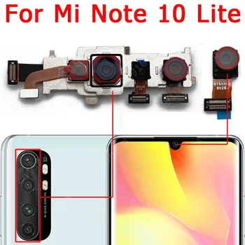 Originalus Priekiniai Išoriniai Galinio Vaizdo Kamera, Skirta Xiaomi Mi-10 Pastaba Lite Note10 Pagrindinių Priekinės Selfie Fotoaparato Modulio Pakeitimo Atsarginės Dalys