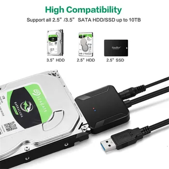 USB 3 0 SATA Kabelis Kompiuterių Ryšys Priedai Didelės Spartos Duomenų Perdavimo Standžiojo Disko Konverteris Laidą Prijunkite Laidą