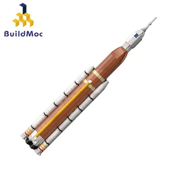 BuildMoc SpaceX Pradėti SLS Artemis Raketų Blokai 1 Vidutinio Vežėjas Sistema Erdvėlaivių Transporto priemonės, Žaislai Vaikams Kalėdų Dovana