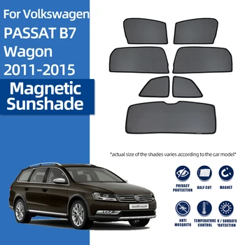 Volkswagen VW PASSAT B7 Variantas 2010-2015 Magnetinio Automobilių skėtį nuo saulės Priekiniai priekinio Stiklo Rėmo Uždanga Galinio Šoninio Lango Saulė Atspalvių